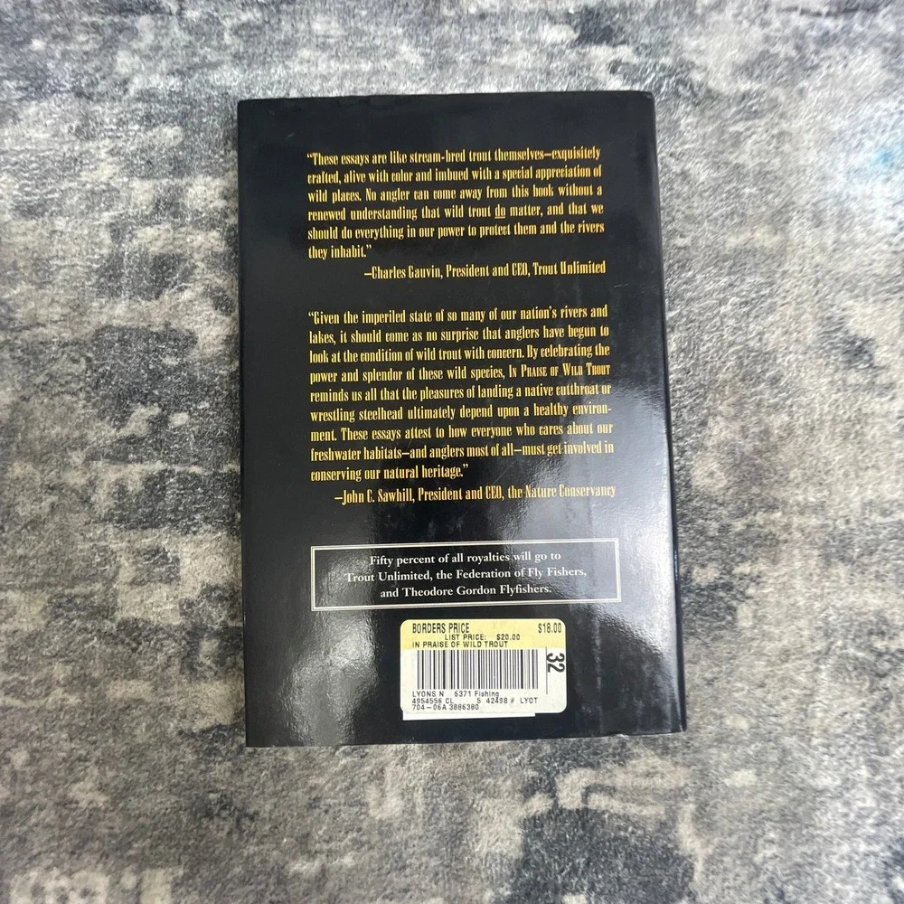 In Praise Of Wild Trout Biology Preservation Nick Lyons Trout Book